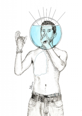 Técnica: Acuarela, tinta y lápiz (2016)