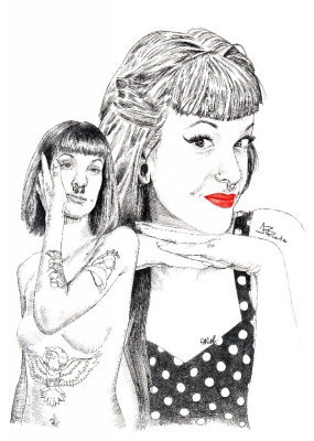 Tecnica: Acuarela, tinta y lápiz (2017)